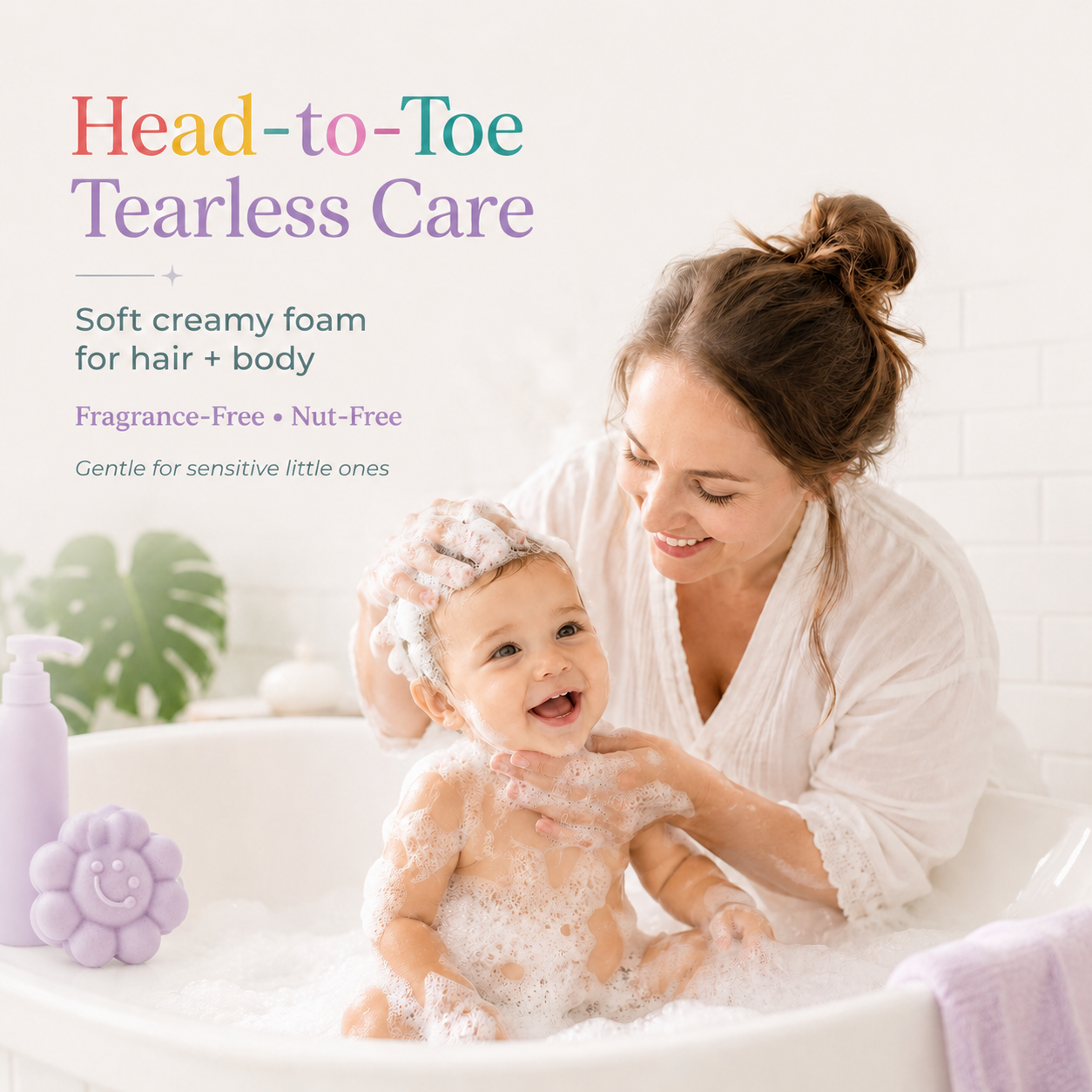 Tearless Baby & Toddler  All-in-One Bar [Hair/Body/Face]