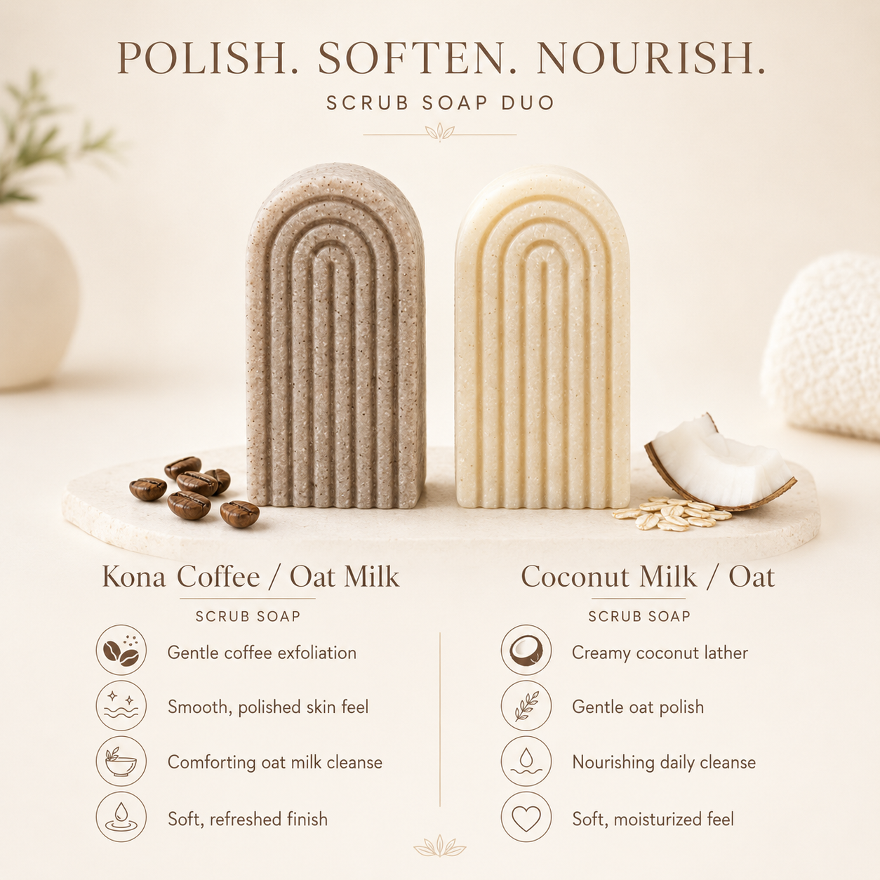 Vegan Hawaiian Scrub Bar Soap