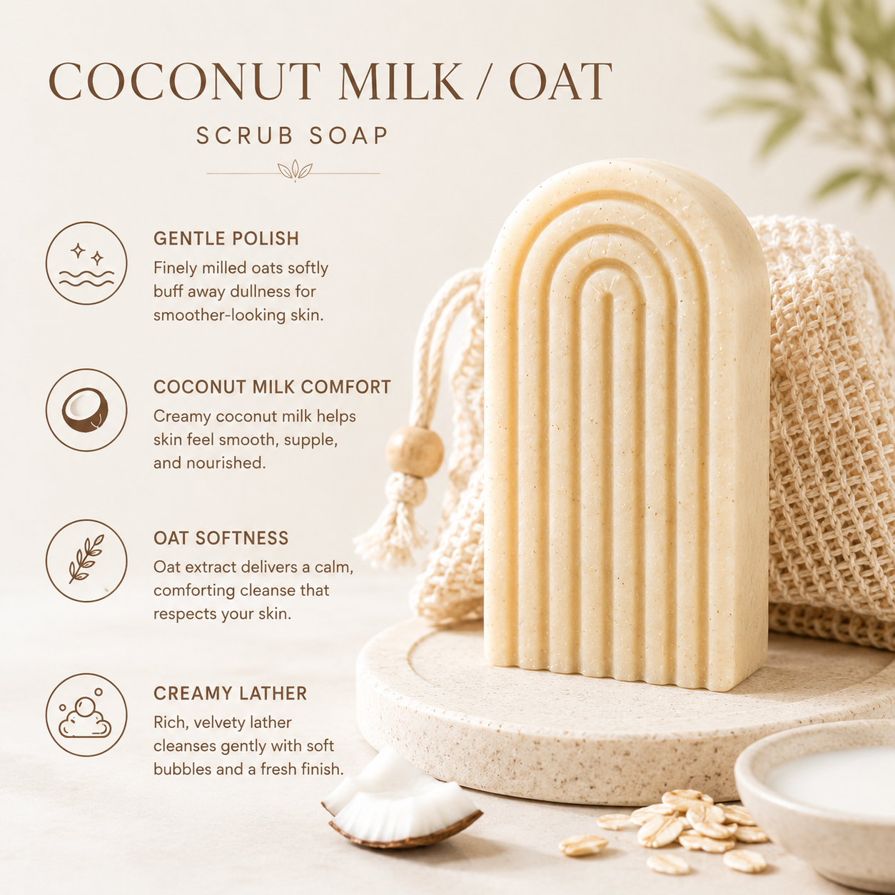 Vegan Hawaiian Scrub Bar Soap